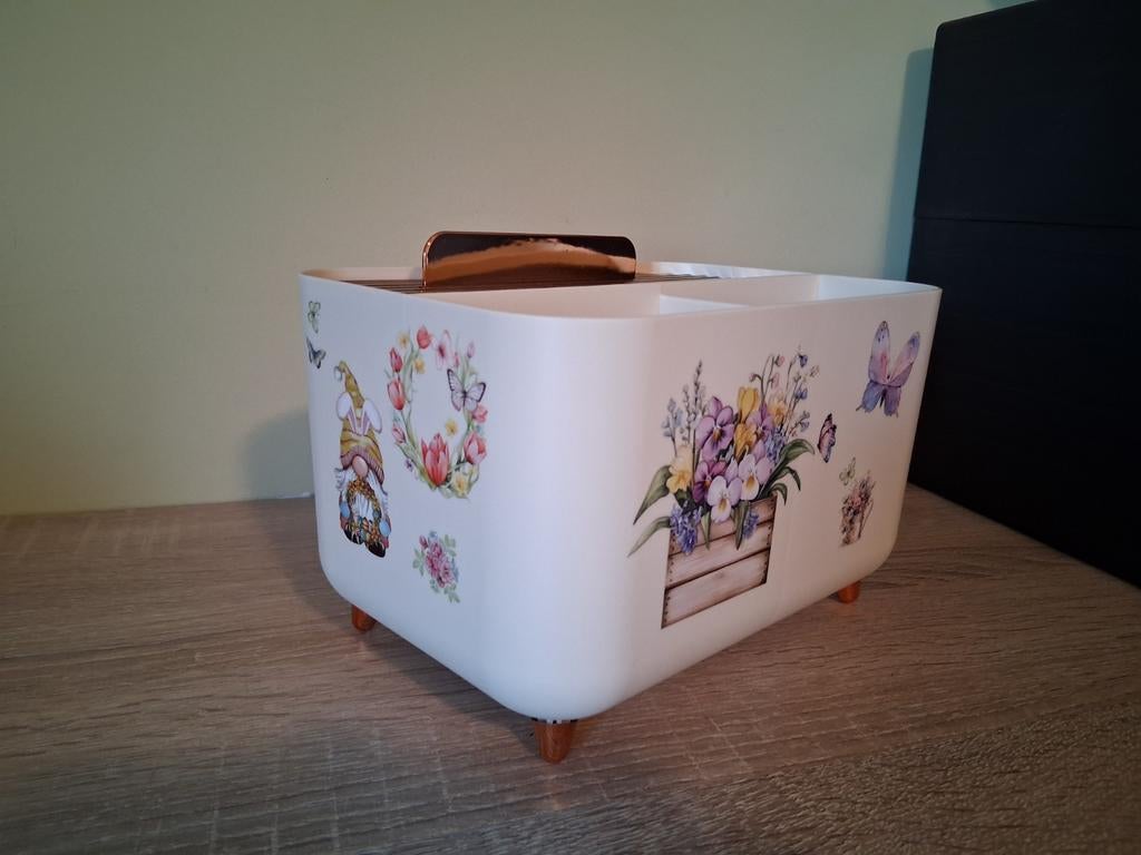 6 beige zakdoekdozen in plastic Tuin - 10€/stuk, Ophalen of Verzenden, Zo goed als nieuw