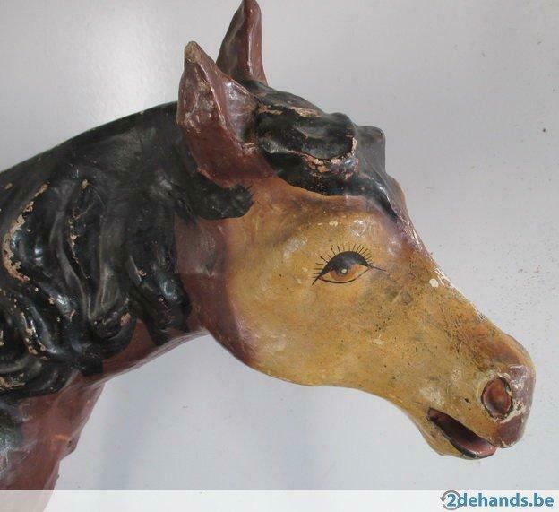 supergroot papier maché speelgoed paard 1,20 meter, Ophalen, Gebruikt, Paard