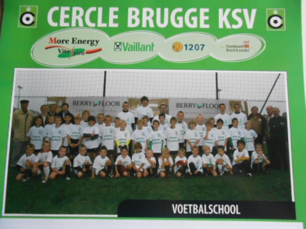 poster foto Cercle Brugge KSV voetbalschool  2005 - 2006, Ophalen of Verzenden, Nieuw, Poster, Plaatje of Sticker