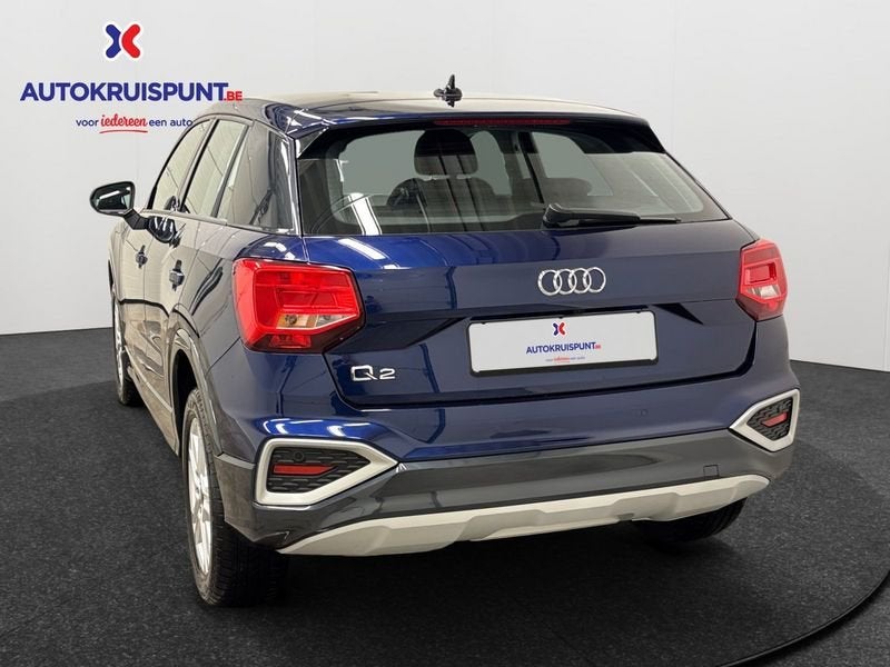 Audi Q2 35TFSI Advanced Proline Edition S-Tronic, Auto's, Stof, 4 cilinders, Adaptive Cruise Control, Blauw