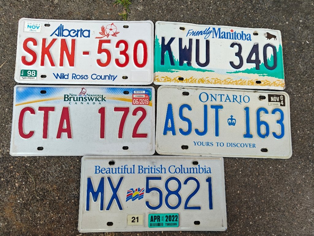 Nummerplaten Canada, Ophalen of Verzenden, Gebruikt, Auto's