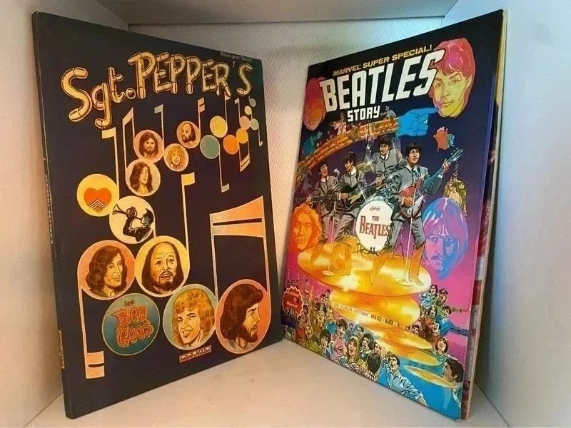 Livres bandes dessinées - The Beegees & The Beatles, Livres, Plusieurs BD, Envoi, Utilisé