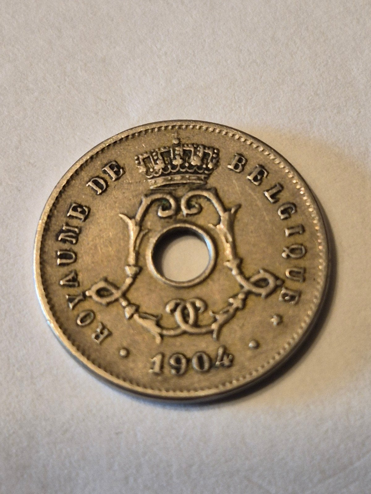 5 cent leopold 2 type Michaux 1904 fr, Ophalen of Verzenden, Losse munt