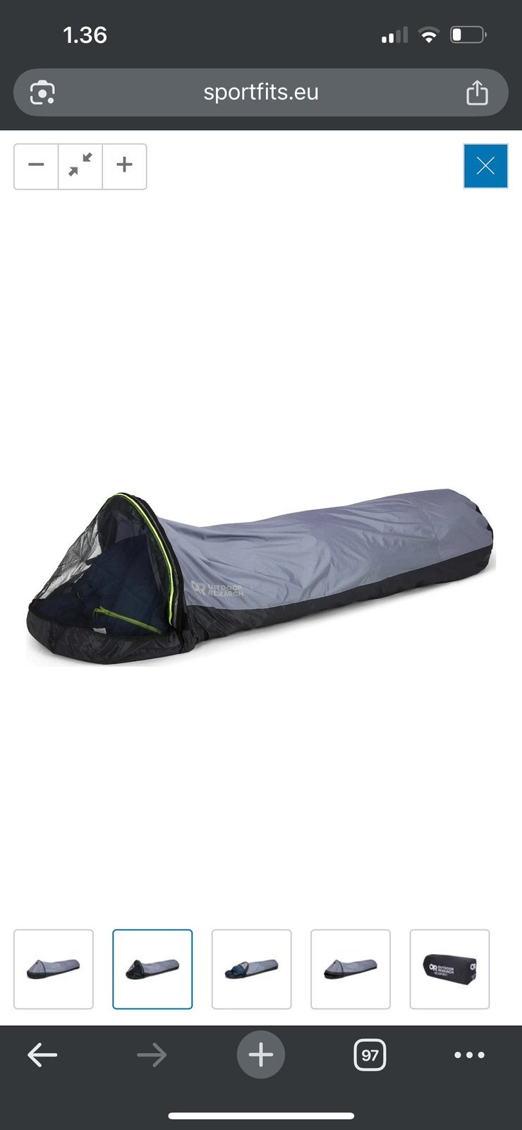 Outdoor research helium bivvy, Enlèvement ou Envoi, Comme neuf