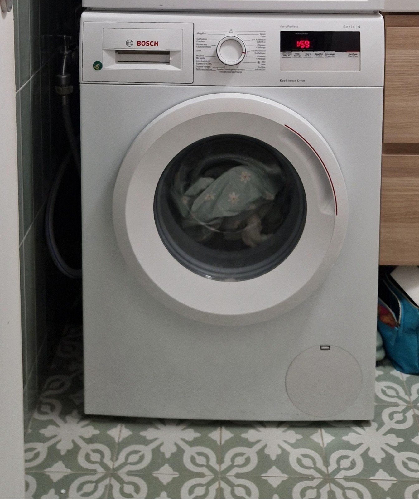 Bosch VarioPerfect Serie 4 EcoSilence Drive Wasmachine, Elektronische apparatuur, Ophalen, Gebruikt, Minder dan 85 cm, Voorlader