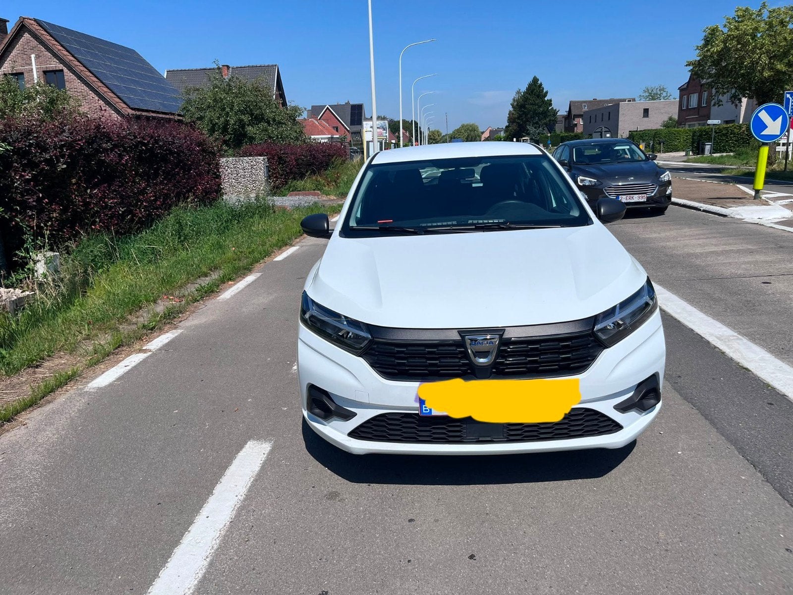Dacia sandero Benzine, Voorwielaandrijving, Euro 5, Stof, Wit