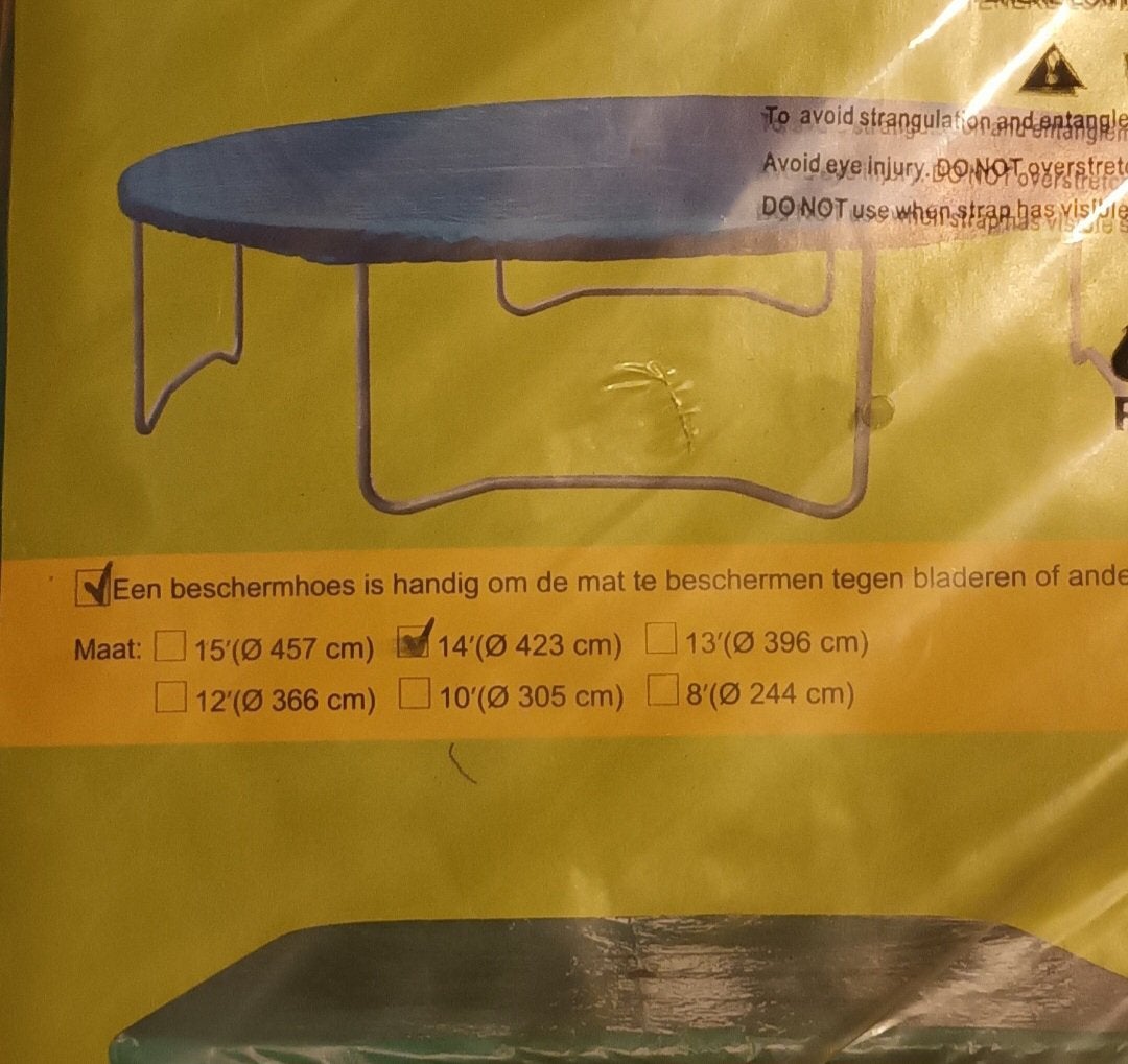 Trampoline beschermhoes 420 cm Nog nieuw in verpakking, Enlèvement, Neuf