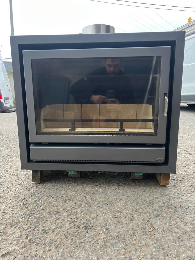 Cassette à bois, Bodart & Gonay Infire 744 10kw, Maison & Meubles, Poêles, Encastré, Comme neuf, Enlèvement, Bois