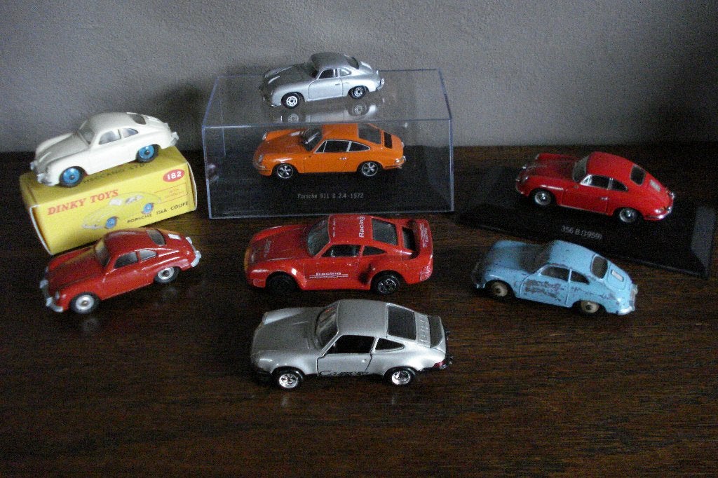Verzameling Porsche miniaturen., Ophalen of Verzenden, Gebruikt, Auto, Dinky Toys
