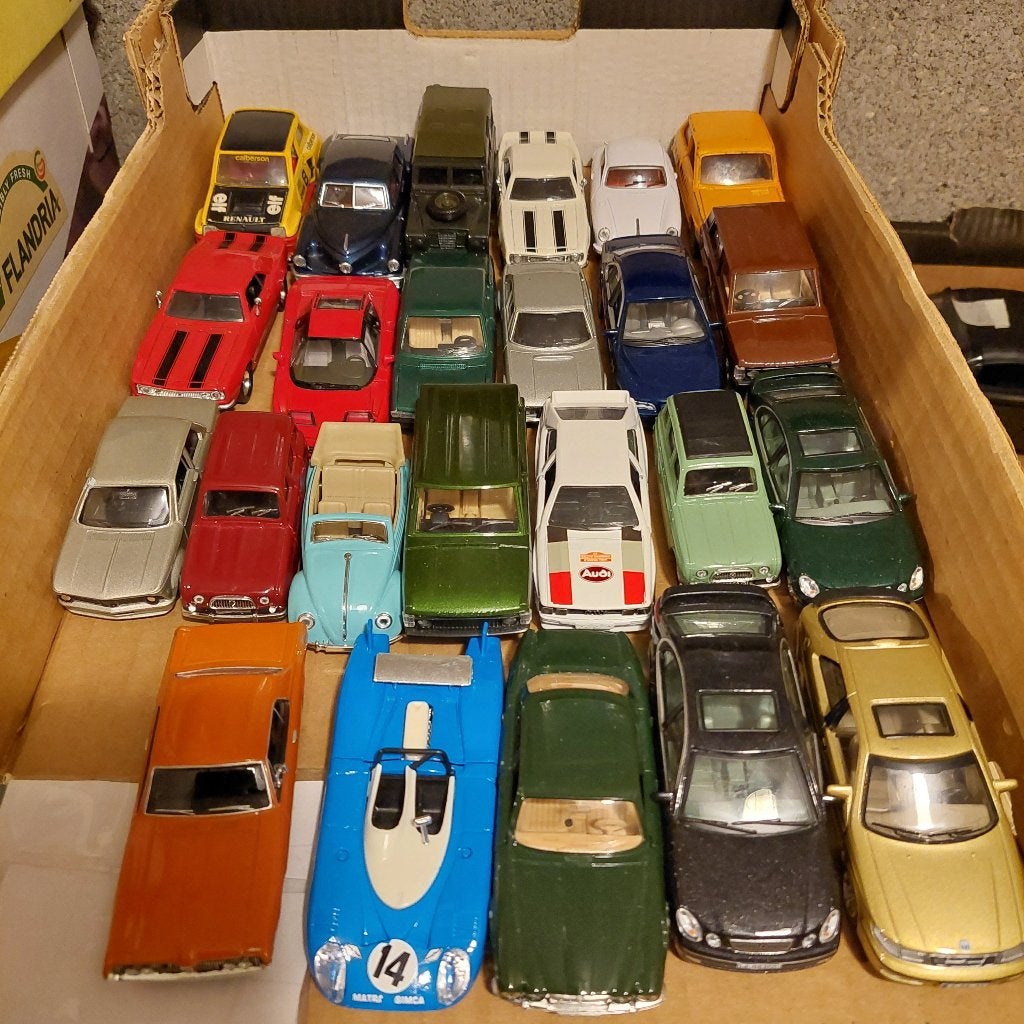 LOT 1/43 (25 PIÈCES), Enlèvement ou Envoi, Utilisé, Voiture, Autres marques