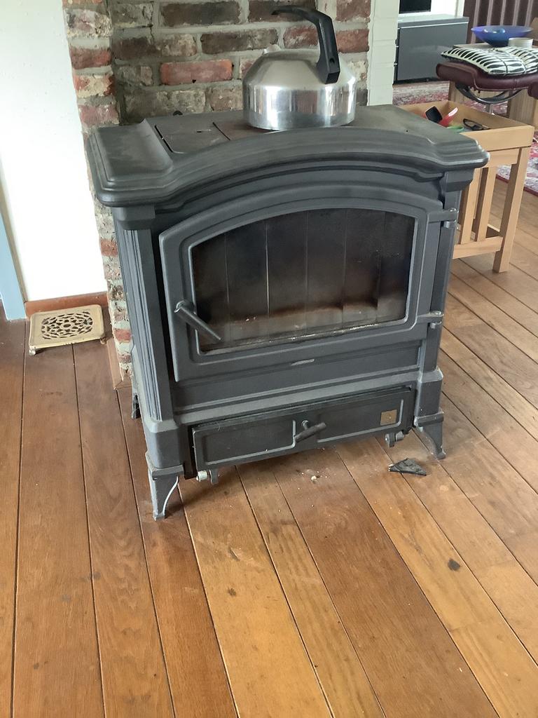 Poêle à charbon/bois SURDIAC type Oxford 12 Kw, Maison & Meubles, Enlèvement, Utilisé, Bois, Autoportant