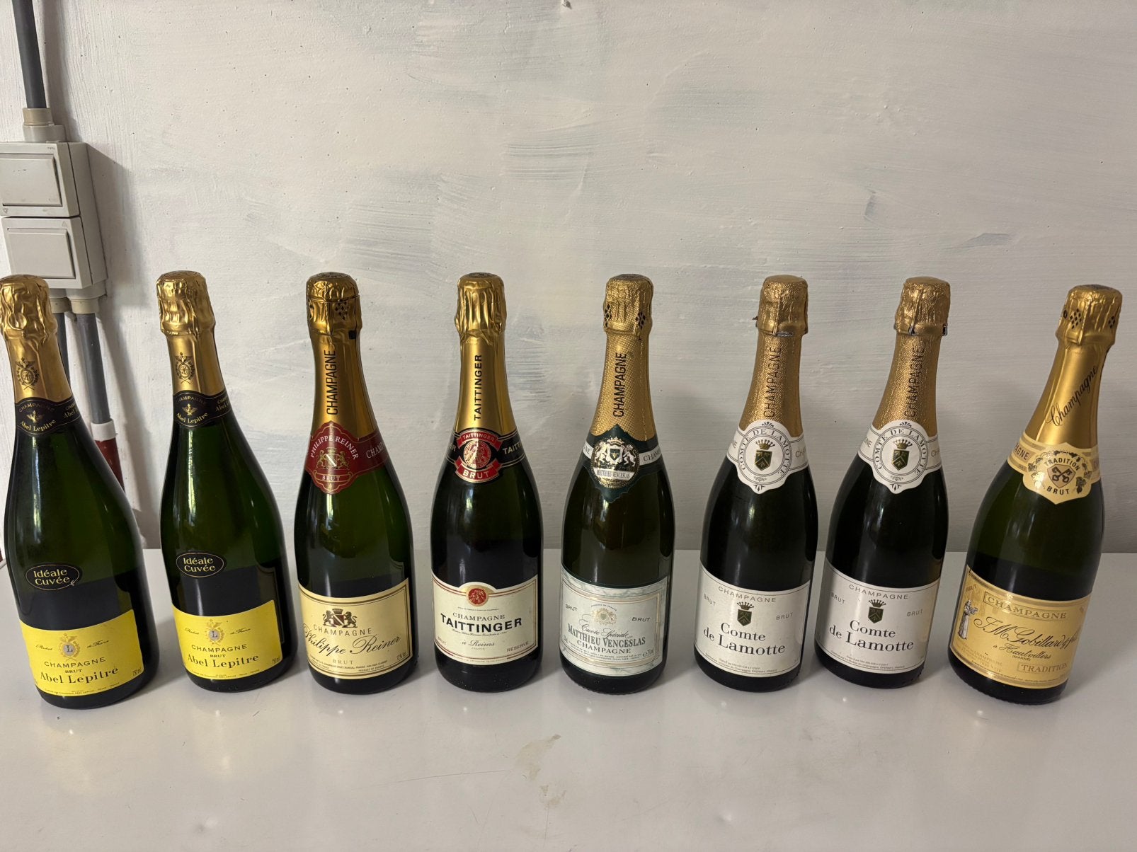 Lot de Champagnes brut, Collections, Enlèvement ou Envoi, Comme neuf, Champagne