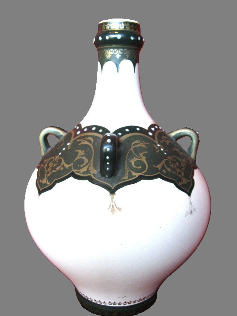 Kruikachtige vaas Boch Keramis pré 1900 pré Catteau, Enlèvement