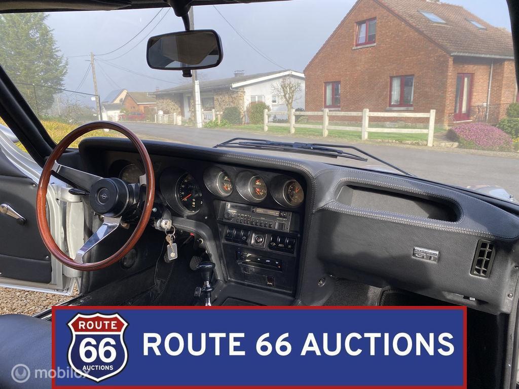 Opel GT 1900 | 1970 | Route 66 Auctions, Auto's, Zwart, Bedrijf, Overige carrosserie, Opel
