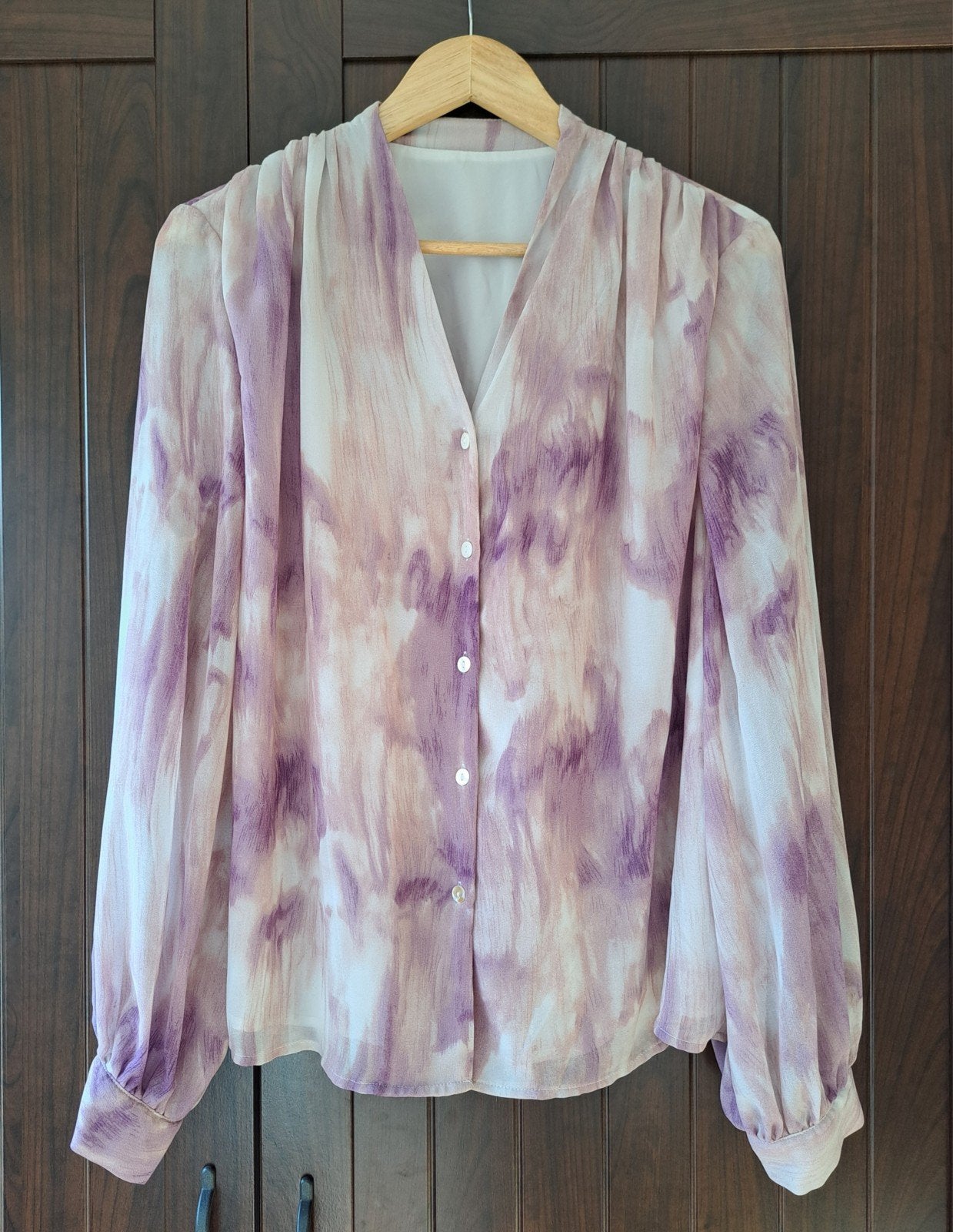 Mooie blouse in maat XL, Verzenden, Paars, Maat 46/48 (XL) of groter, Gedragen