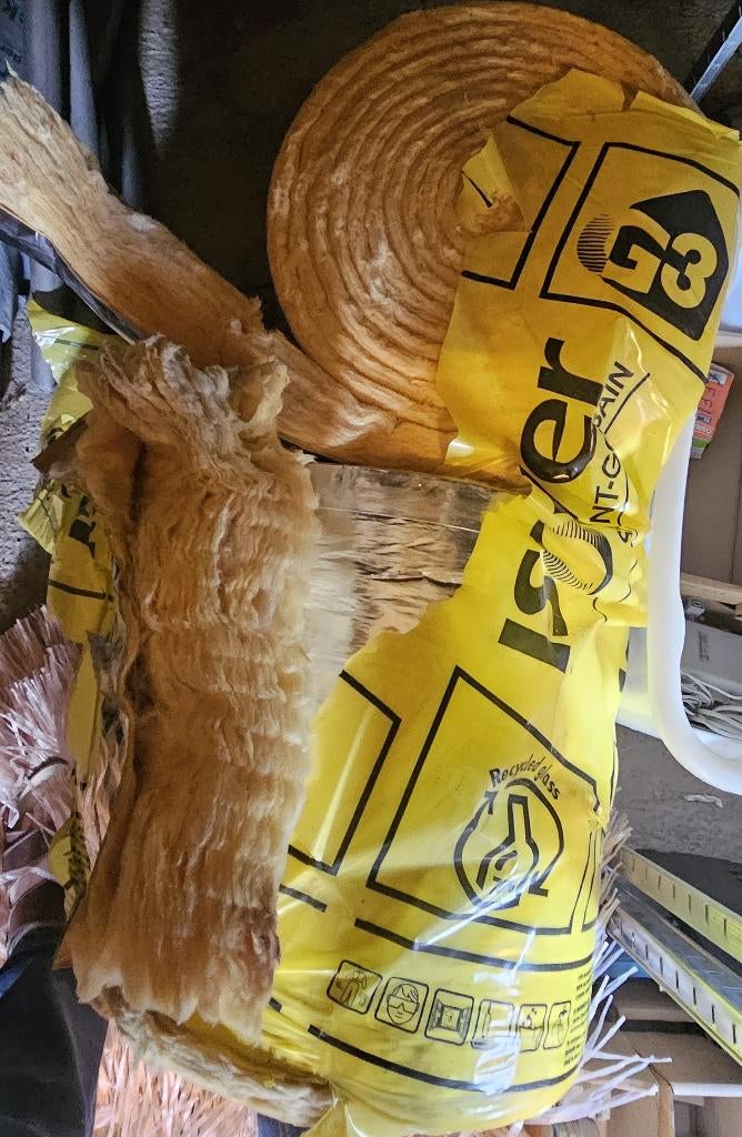 Isover rockwool rotswol isolatie (dakisolatie), 12 cm of meer, Zo goed als nieuw, Glaswol, Ophalen