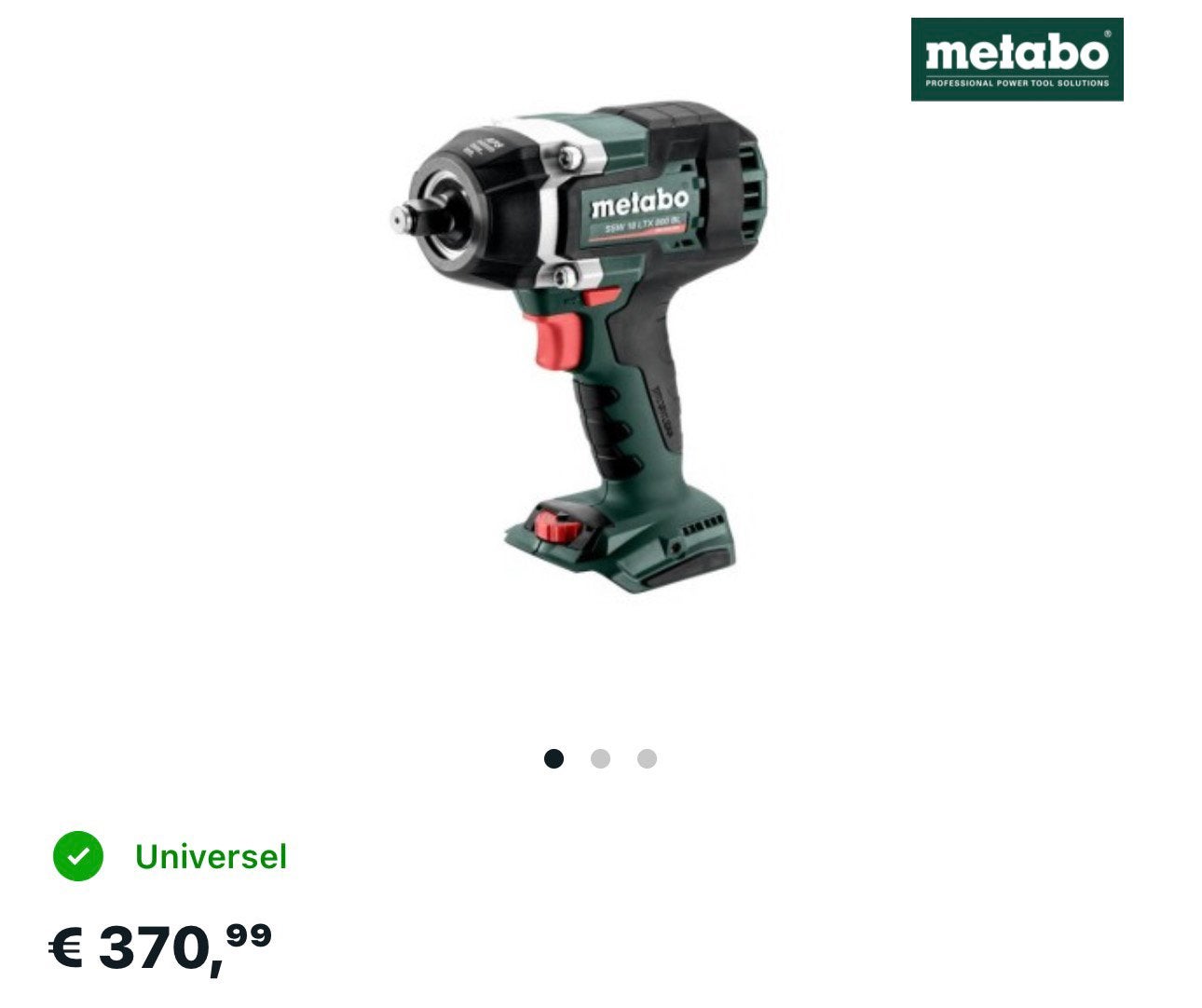 METABO Visseuse a choc sans fil sans batterie sans chargeur, Bricolage & Construction, Enlèvement, Comme neuf, Foreuse et Perceuse