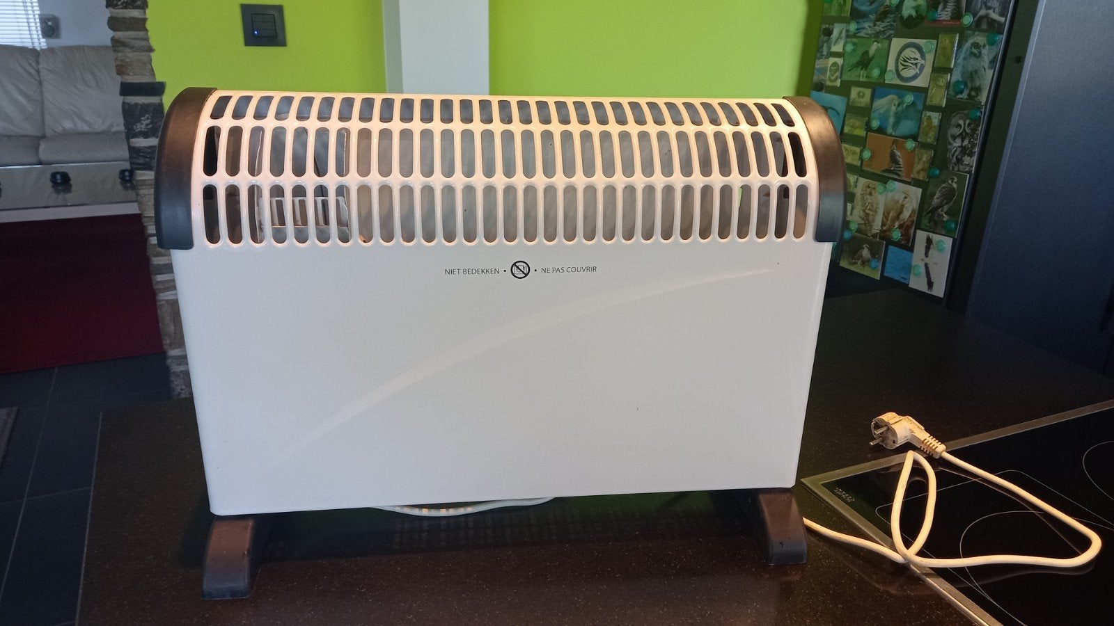 Turbo convector kachel 2000 watt, Doe-het-zelf en Bouw, Ophalen, Kachel