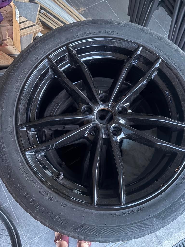 Hankook zomerband op velg voor mini countryman, Auto-onderdelen, Banden en Velgen, Ophalen, Zomerbanden
