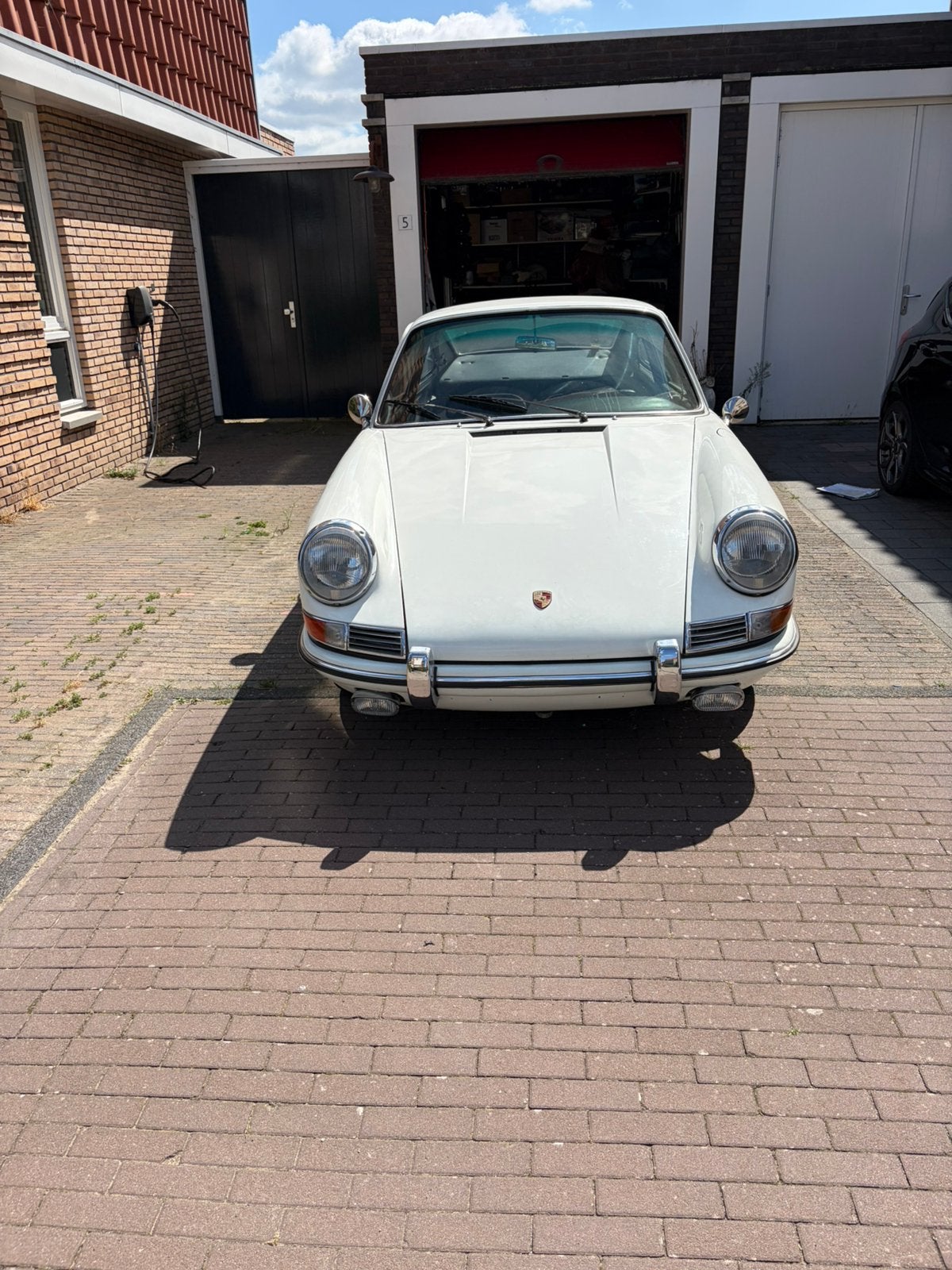 Porsche 912, Auto's, Achterwielaandrijving, Zwart, Wit, Handgeschakeld
