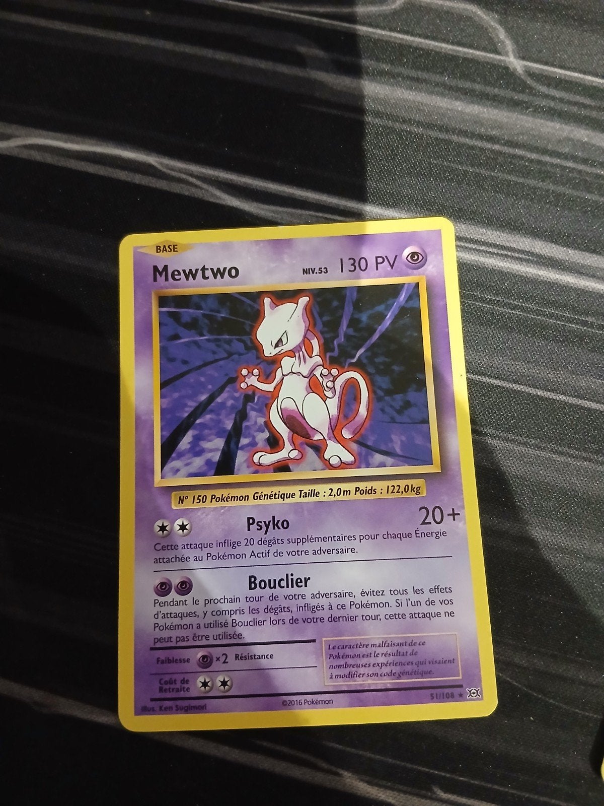 carte pokemon Mewtwo, Ophalen of Verzenden, Zo goed als nieuw, Losse kaart