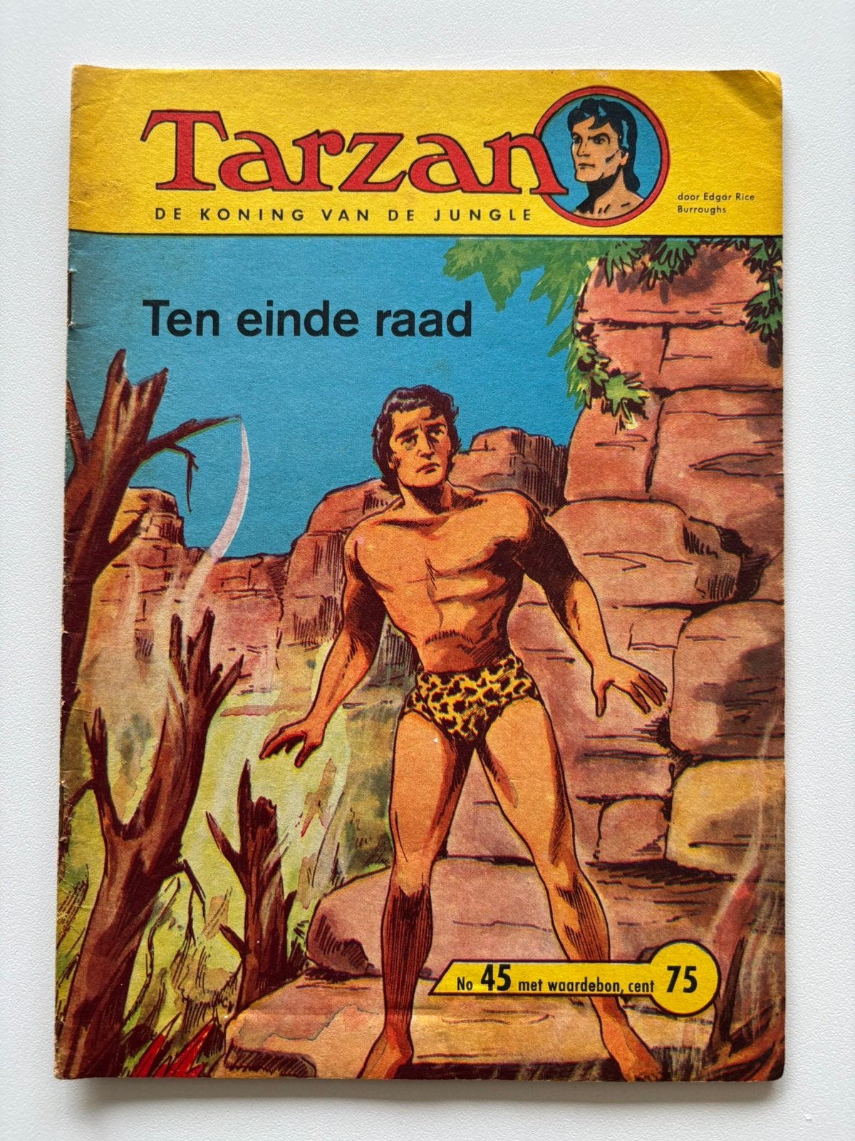 Tarzan strip nr 45 Ten einde raad. In zwart wit !, Eén comic, Ophalen, Gelezen