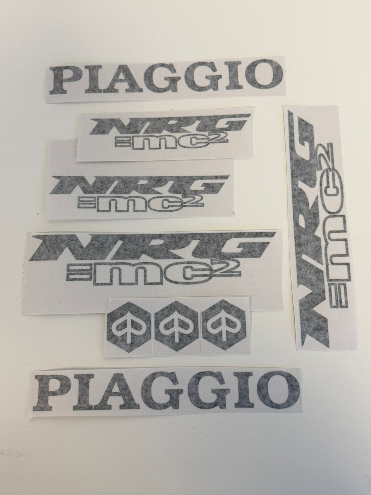 Kit d'autocollants Piaggio NRG MC2 trottinette, noir et noir, Motos, Enlèvement ou Envoi
