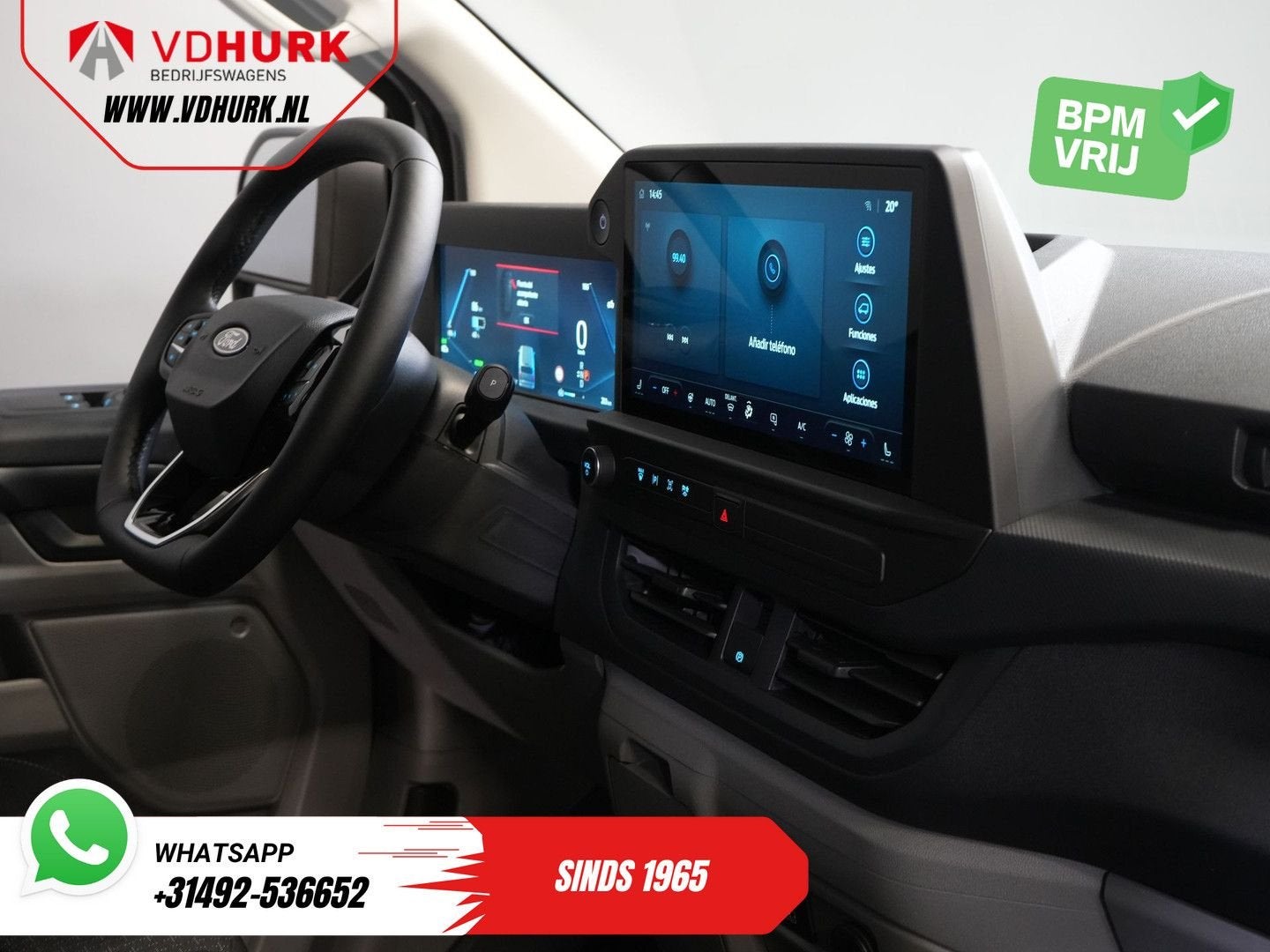 Ford E-Transit Custom Trend 65 kWh 330 km WLTP Garantie t/m, Autos, Achat, Entreprise, Automatique, Ford