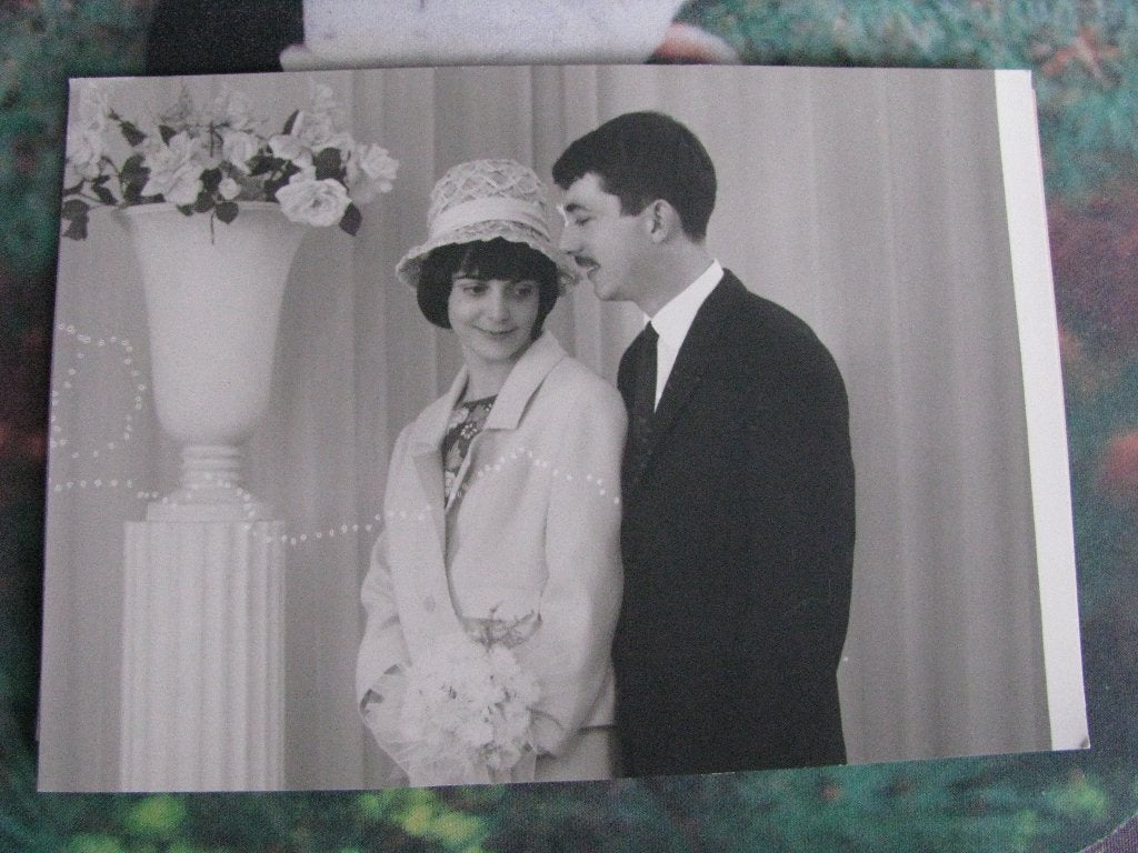 Vintage bruidspaar bruiloft huwelijk foto 10, 1960 tot 1980, Foto, Ophalen of Verzenden, Zo goed als nieuw