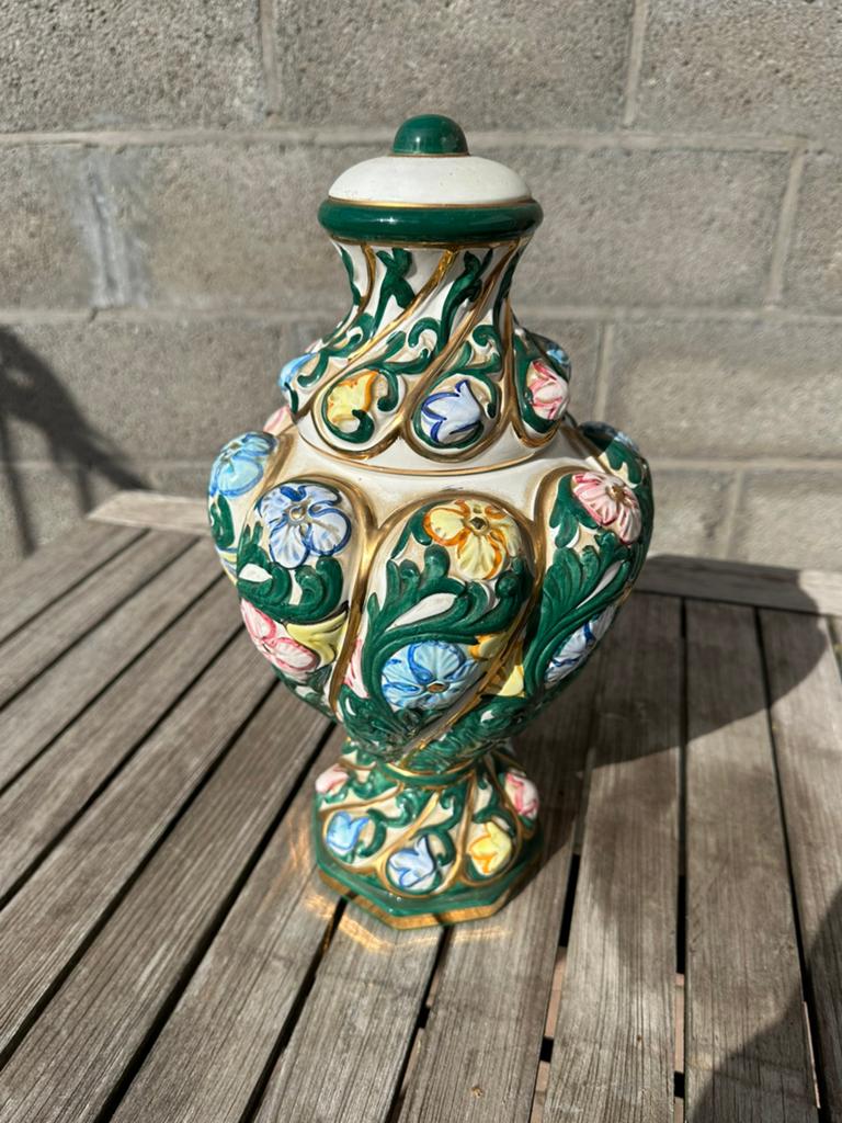 Vintage Italiaanse keramieken siervaas - Made in Italy, Antiek en Kunst, Ophalen