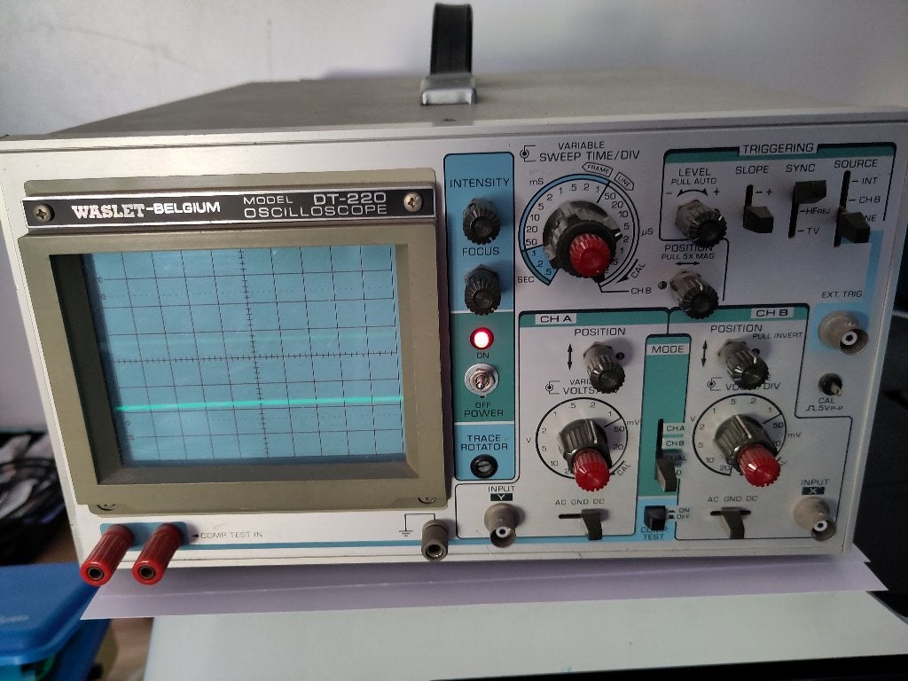 Oscilloscope de laboratoire, Doe-het-zelf en Bouw, Meetapparatuur, Ophalen, Gebruikt, Accessoires