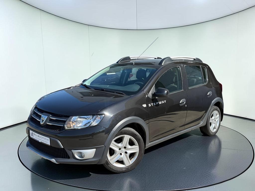Dacia Sandero Stepway 0.9i, 2014, Airco, Navi, PDC + 12m Gar, Auto's, Dacia, Voorwielaandrijving, Stof, Gebruikt, Zwart