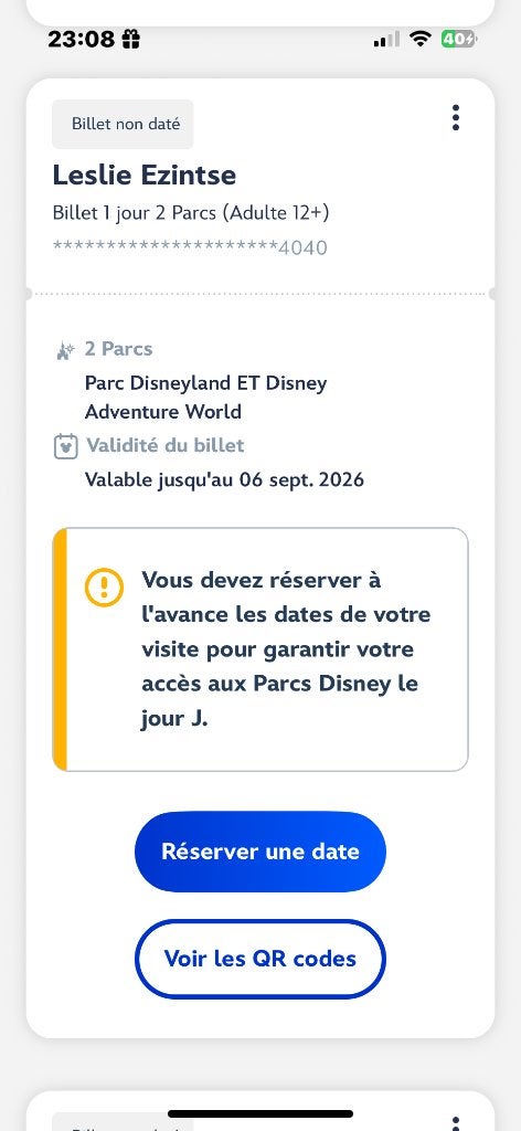 3 tickets Disneyland à vendre, Verzamelen, Ophalen of Verzenden, Overige figuren, Nieuw, Overige typen