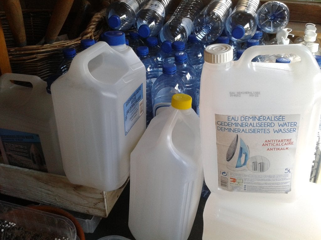 4x lege bidons, Ophalen, Gebruikt