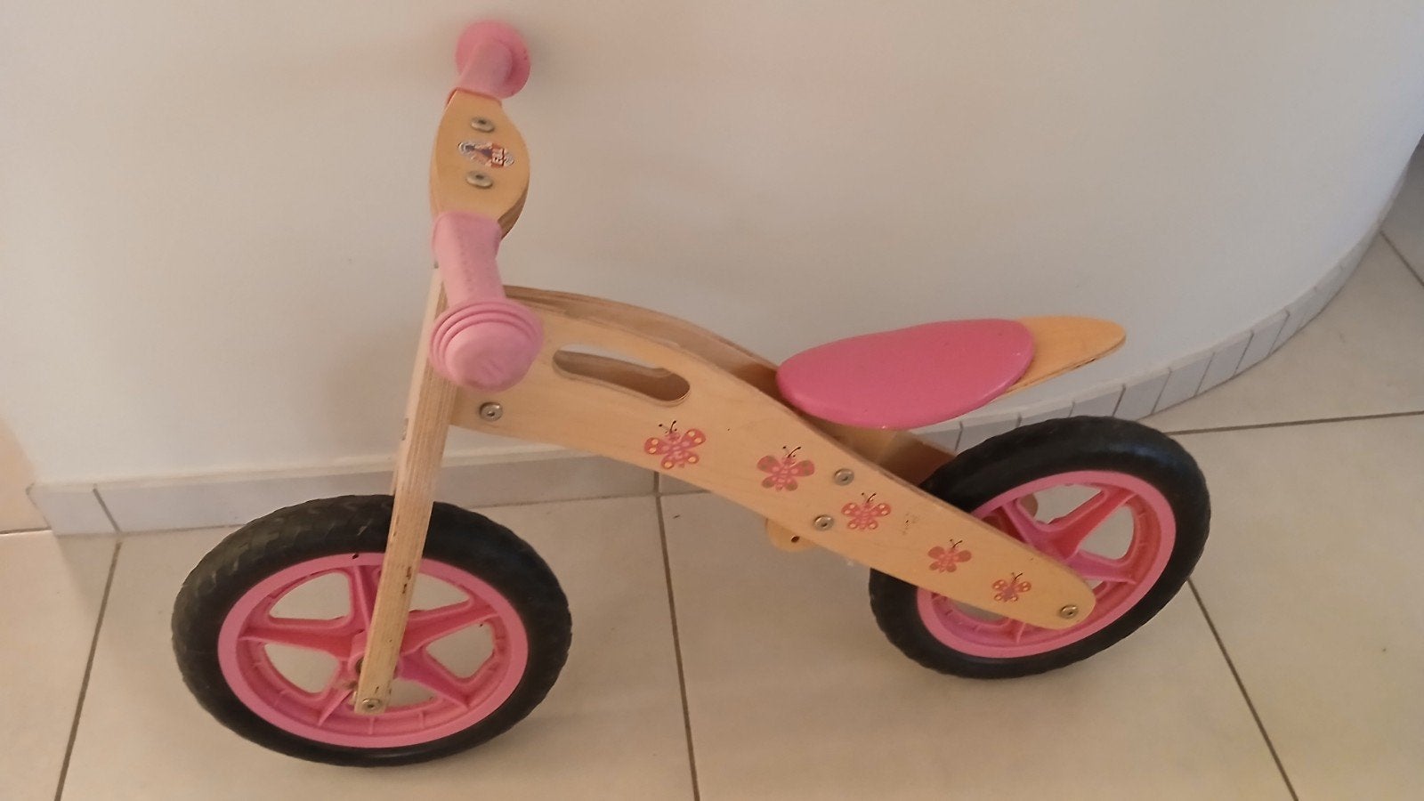 Vélo enfant bois, Enlèvement