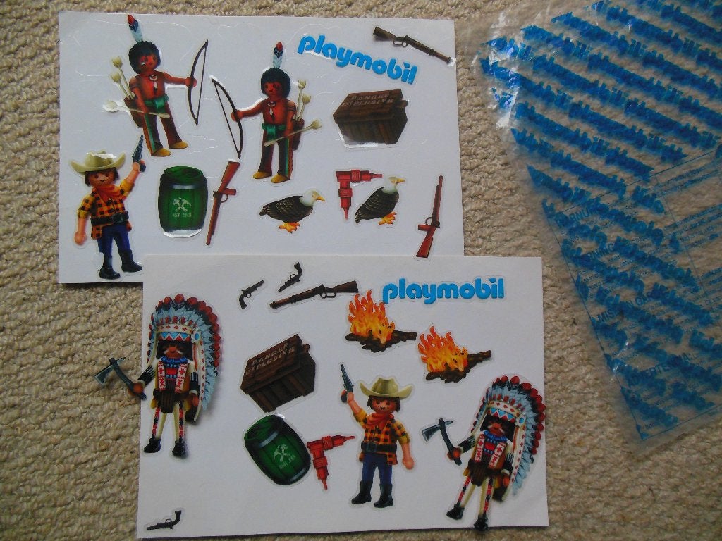 Playmobil Western Raamstickers (verzamelobject), Enlèvement ou Envoi, Utilisé