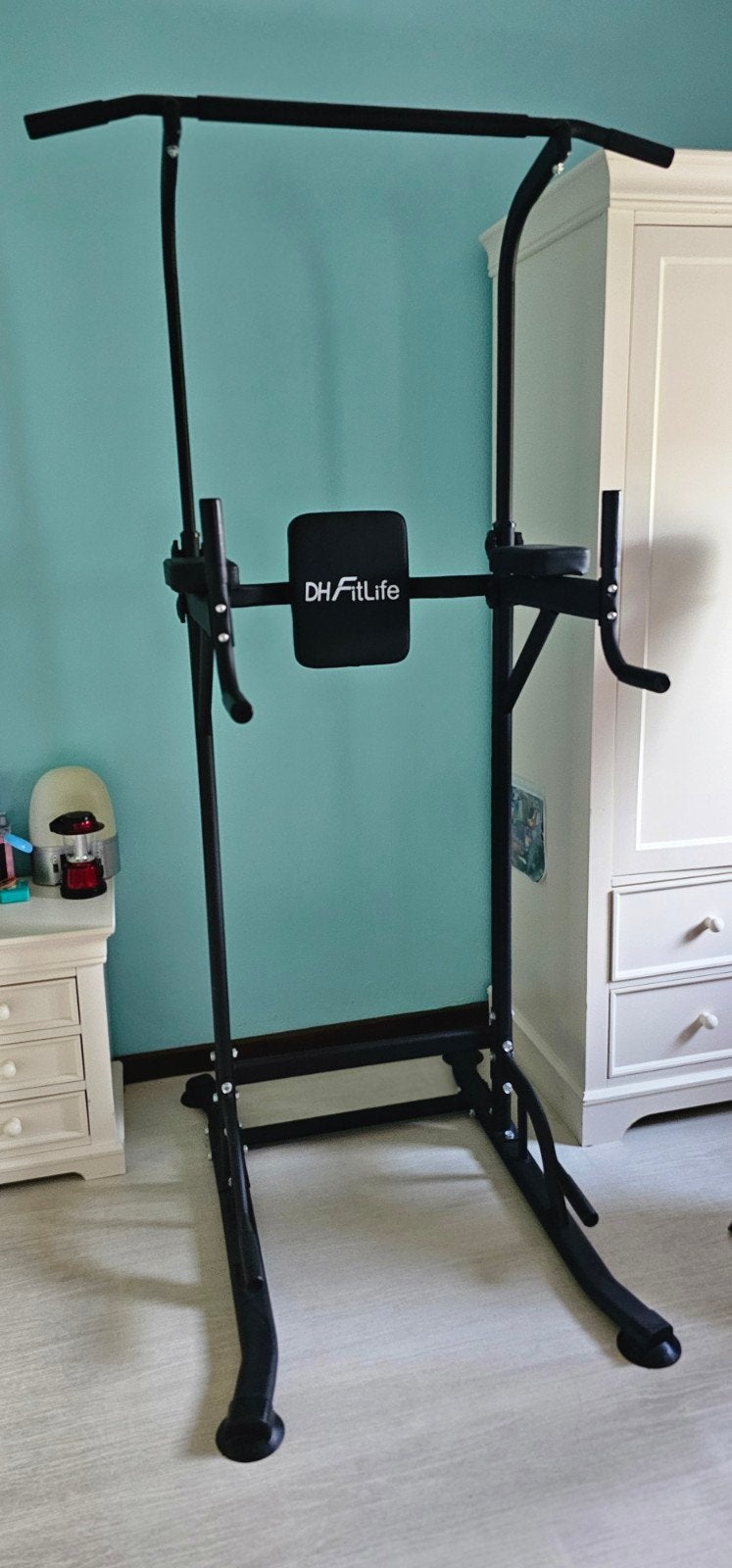 Musculation Station dip barre de traction pompes poignées, Comme neuf, Enlèvement, Autres types, Métal