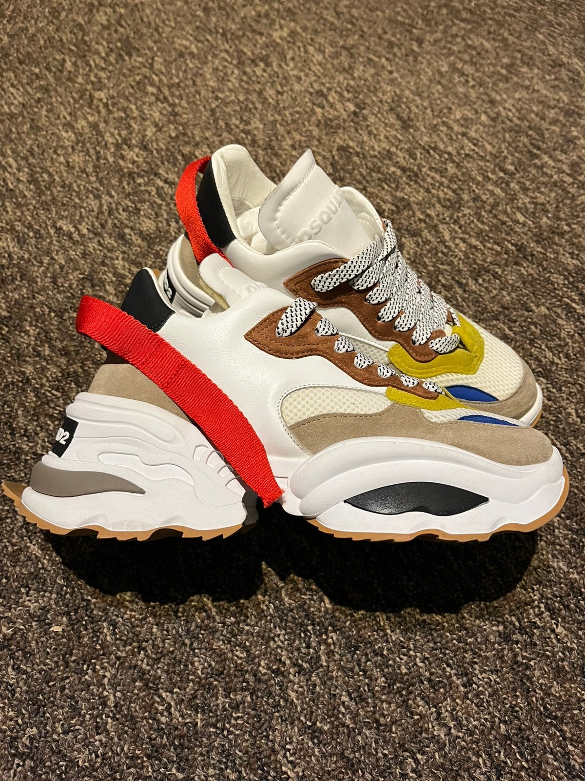 Dsquared 39, Ophalen, Wit, Sneakers, Gedragen