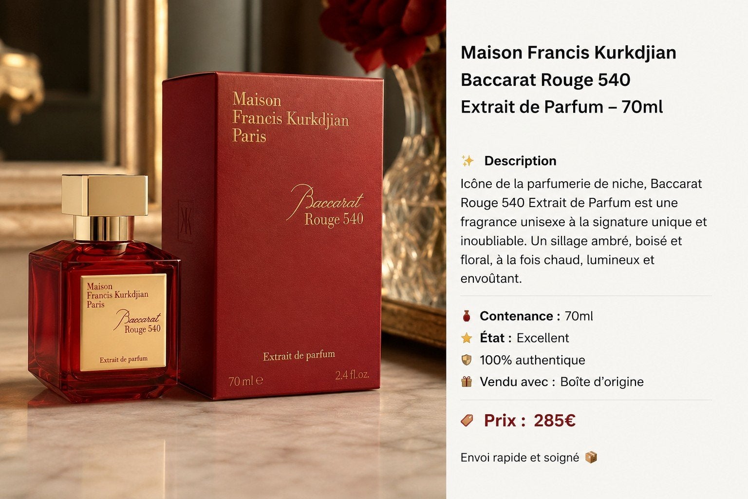 Maison Francis Kurkdjian Baccarat 70ml original