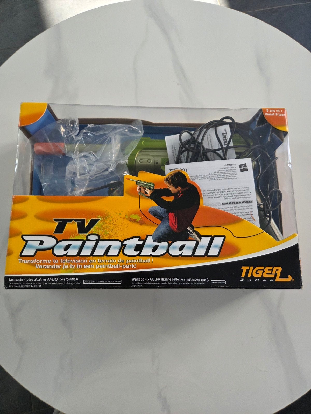 TV paintball. Tiger games, Enlèvement, Utilisé