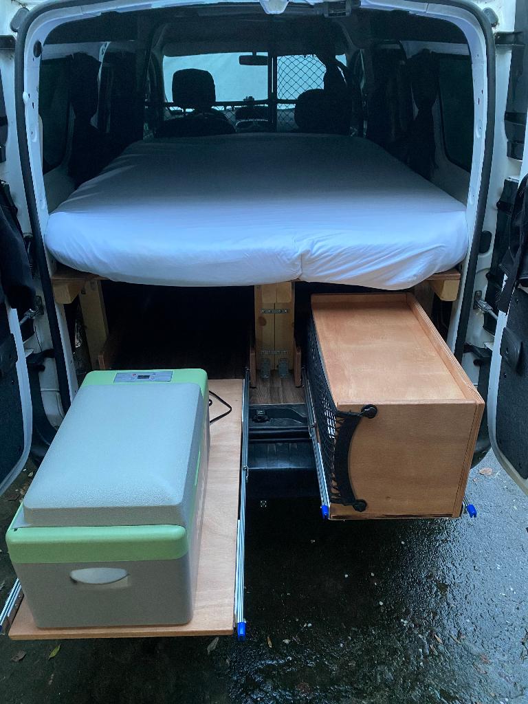 Van aménagé - Renault Kangoo Maxi 2019 - 47700 Kms, Achat, 2 places, Autre carrosserie, Diesel
