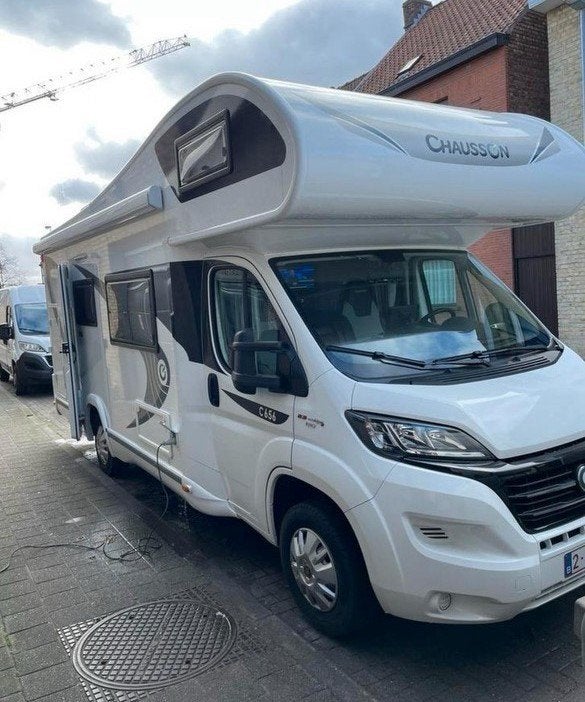 Mobilhome CHAUSSON - C656 FLASH FIAT M17, Caravans en Kamperen, Mobilhomes, Integraal, Standaard zit, Fiat, Luifel
