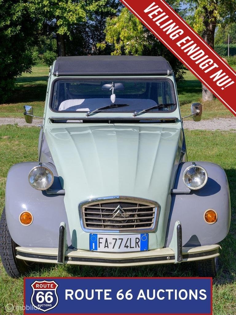 Citroen 2CV | 1983 | Route 66 Auctions, Citroën, Zwart, Bedrijf, Handgeschakeld