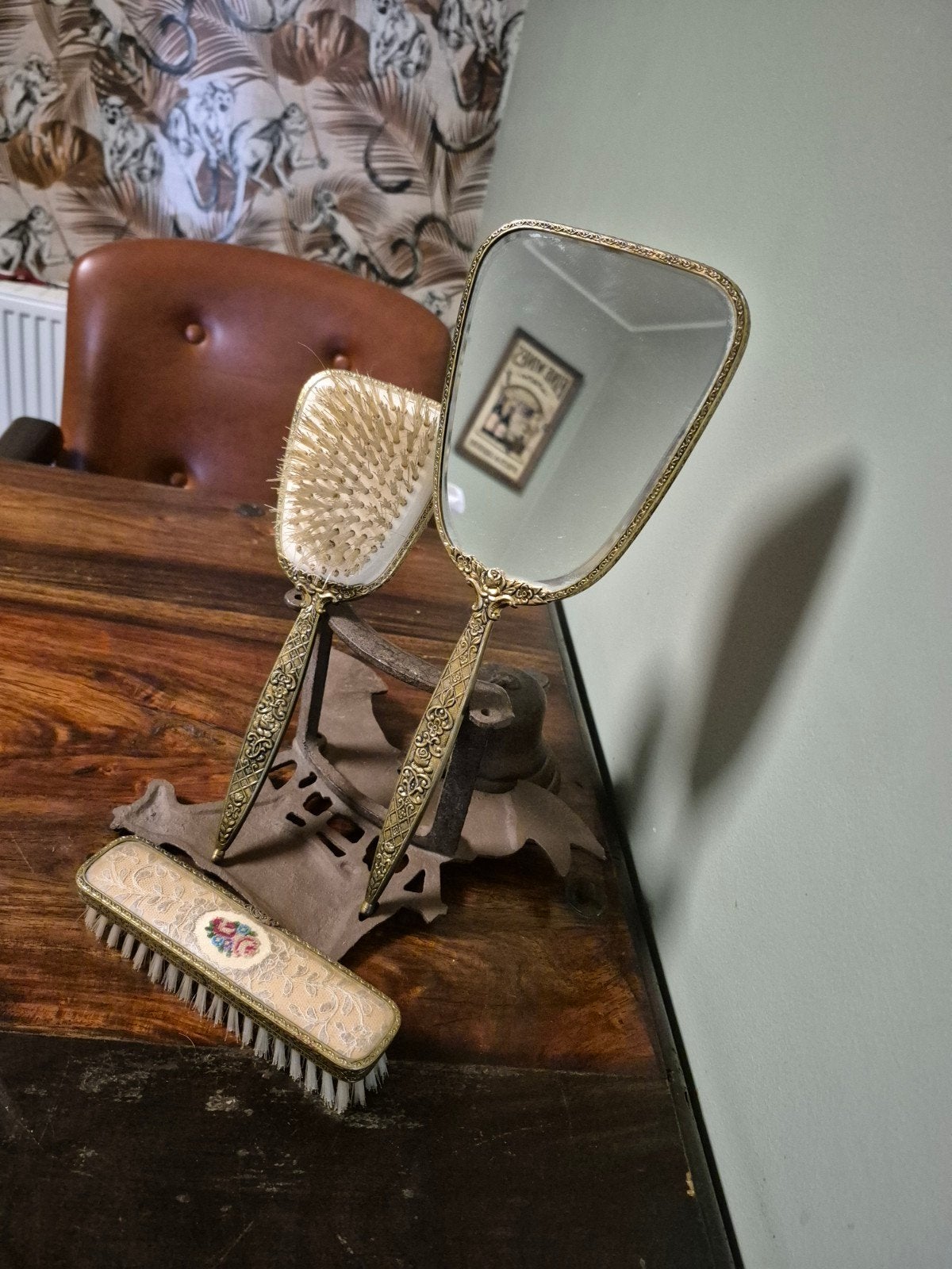 Ensemble de coiffeuse Regent London, set de maquillage avec, Enlèvement ou Envoi