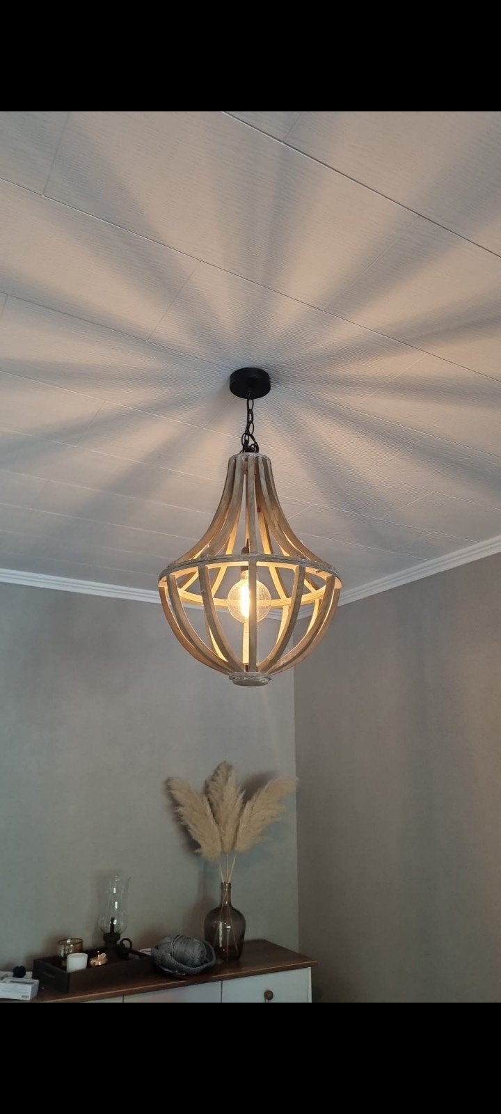 Lustre en bois neuf, Enlèvement, Bois