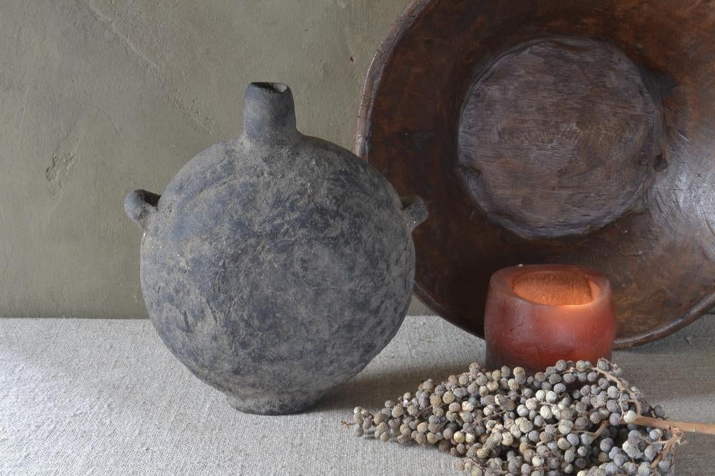Stoere Chinese oliekruik oliefles, Huis en Inrichting, Woonaccessoires | Overige, Landelijk, Ophalen of Verzenden