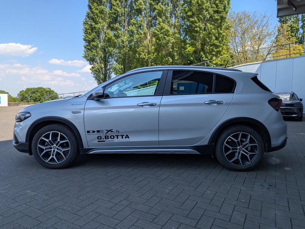 Fiat Tipo Cross 1.0 100pk *Adaptive Cruise*Carplay*Cam, Autos, Fiat, Argent ou Gris, Achat, Euro 6, Entreprise