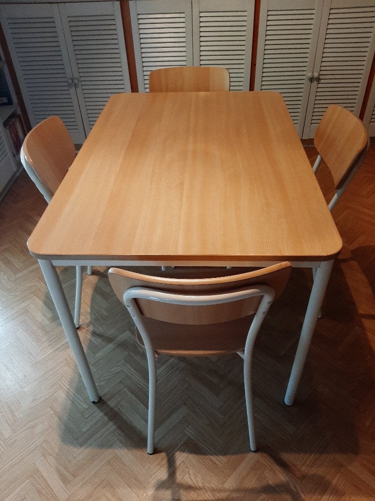 Tafel, Ophalen, Gebruikt, Rechthoekig, Metaal