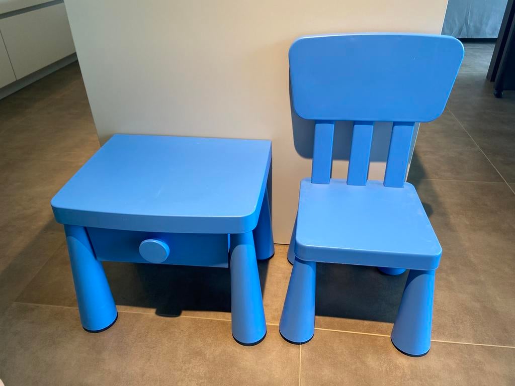 Stoeltje en tafeltje Ikea, Enlèvement, Utilisé, Table(s) et Chaise(s)