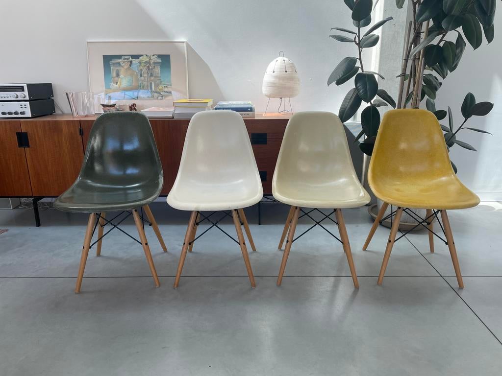 Set van 4 originele Eames DSW - Herman Miller, Ophalen
